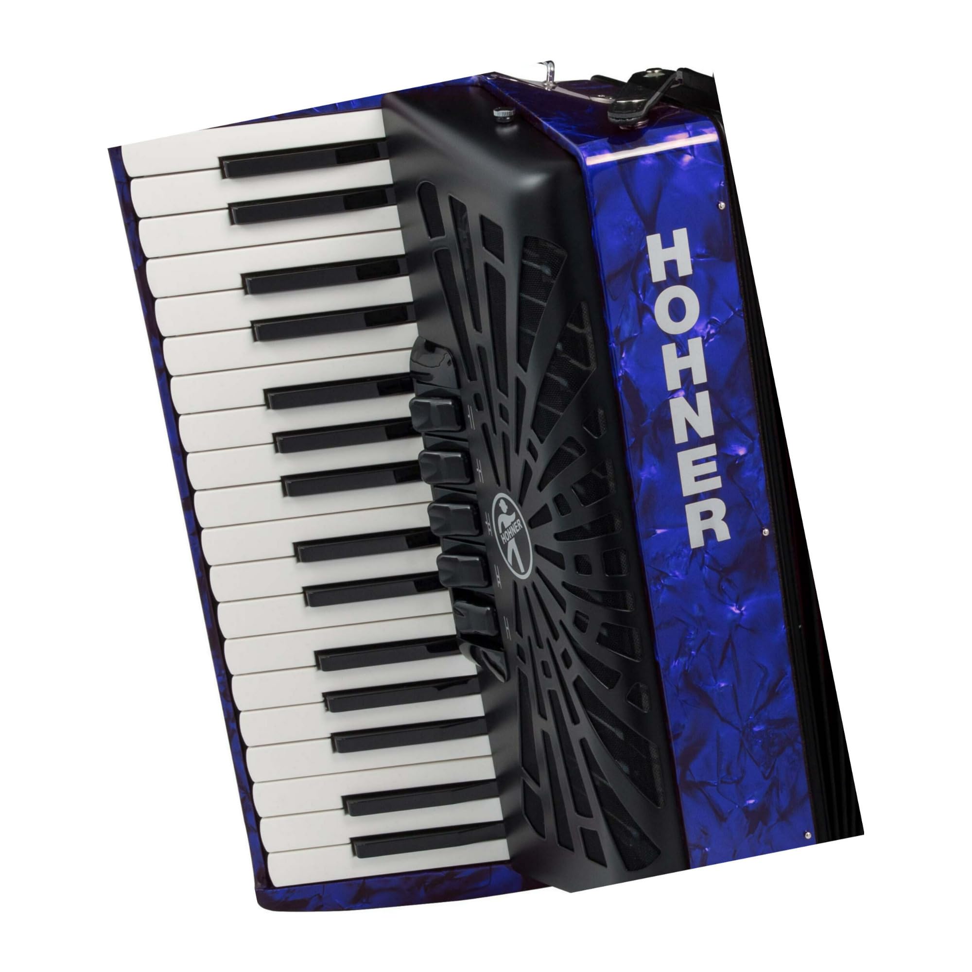 Hohner Bravo III 72 アコーディオン　 34鍵 72ベース Hohner Bravo III 72 Chromatic Piano Key Accordion - Jet Black